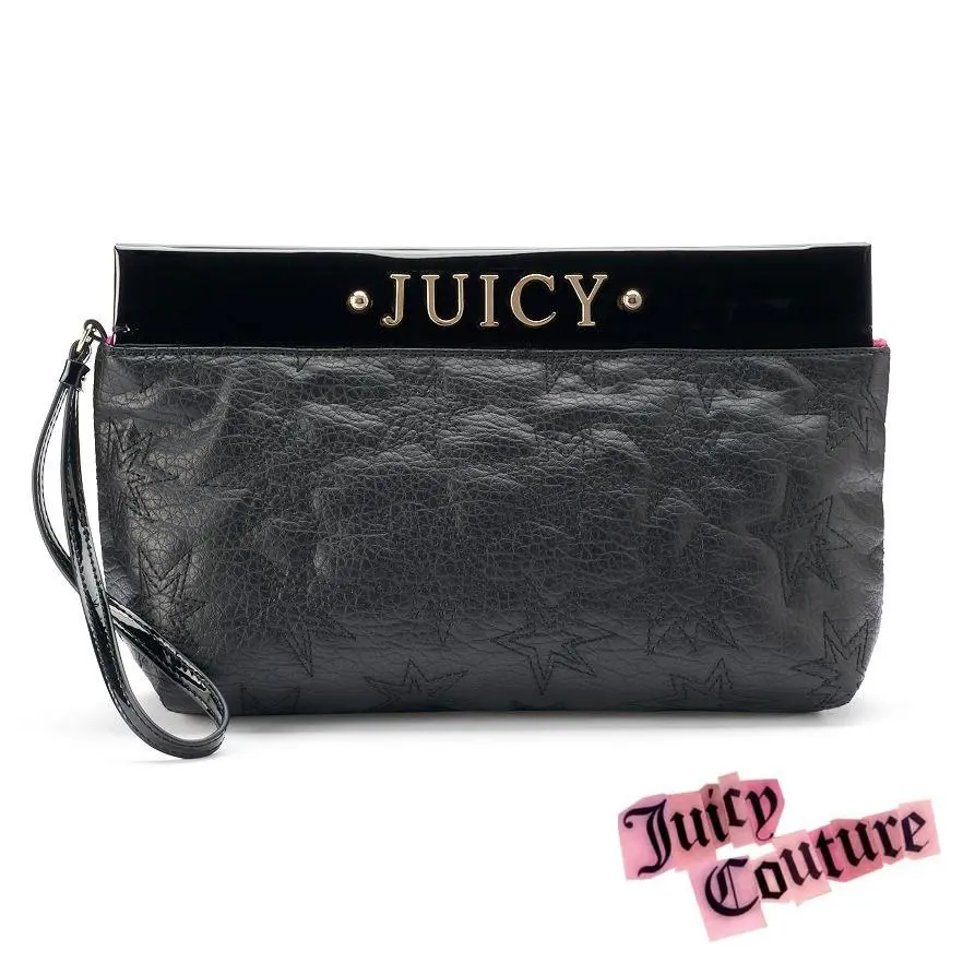 Juicy Couture Star Novelty Clutch Wallet - Designer Purse Wristlet Cosmetic Bag