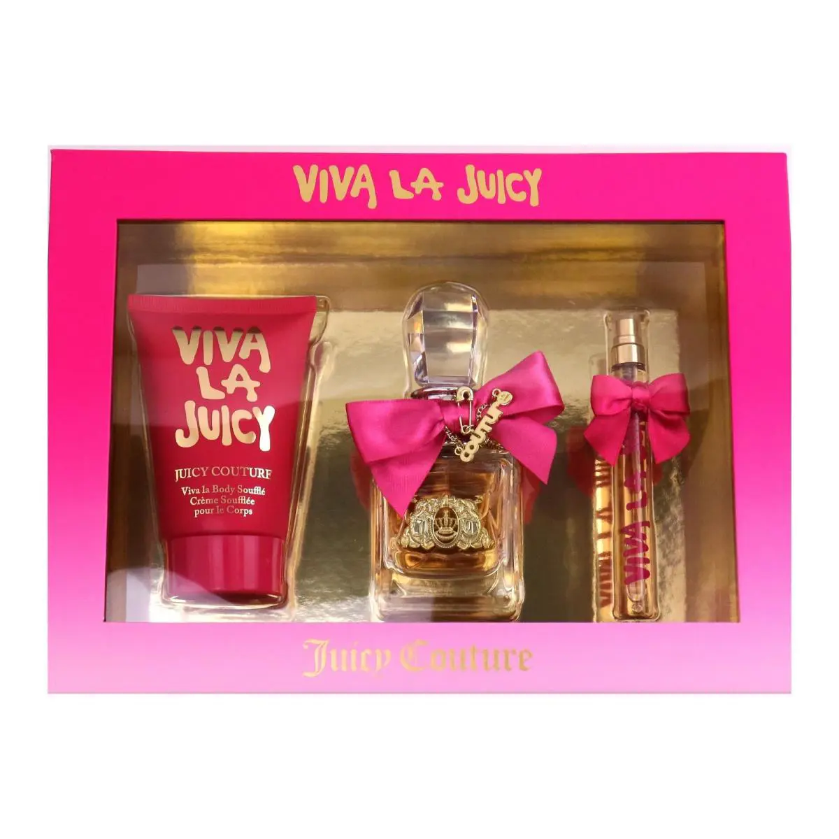Juicy Couture Viva La Juicy 3pc Set Edp Perfume Lotion Gift Box