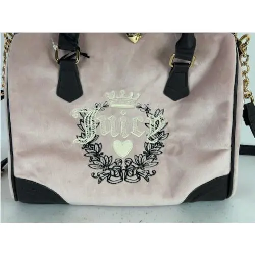 Juicy Couture Women`s Satchel/top Handle Bag and Small Coin Purse - Pink