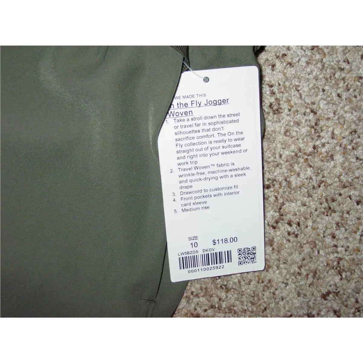 Lululemon clothing - Olive Green 3