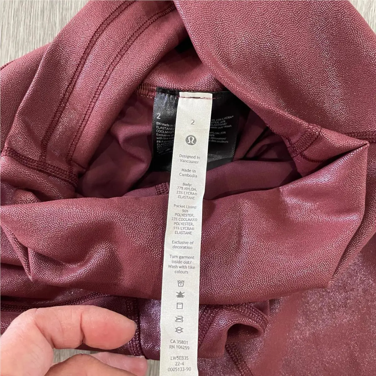 Lululemon clothing - Red 7