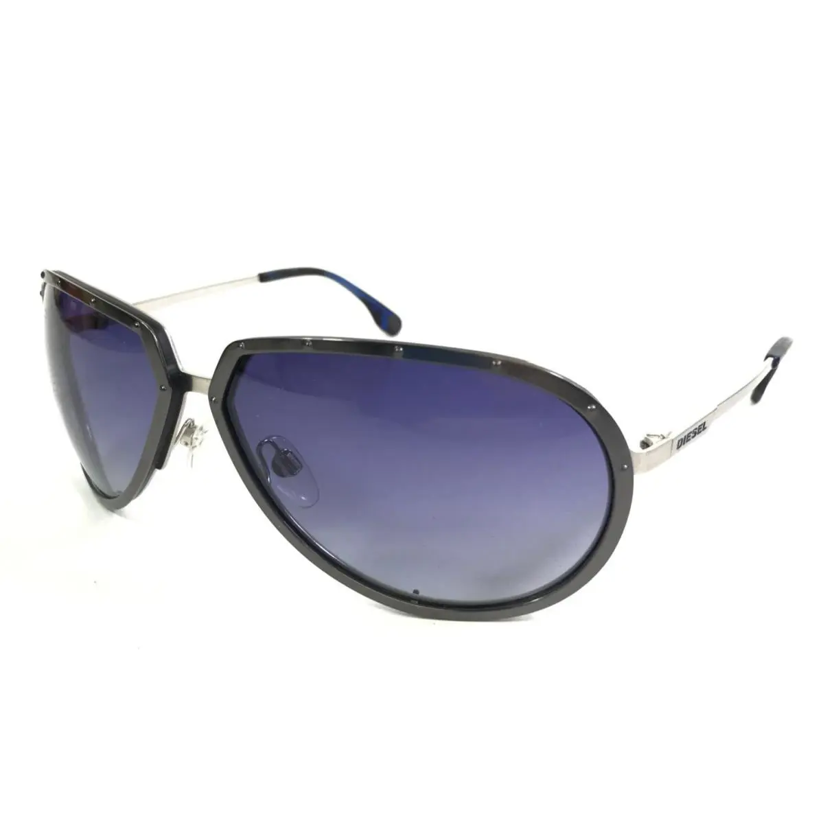 Diesel Sunglasses DL0022 Col. 16W Gunmetal Aviator with Purple Gradient Lenses
