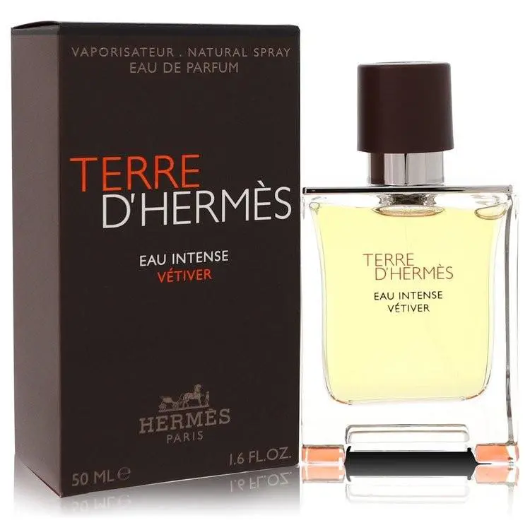 Terre D`hermes Eau Intense Vetiver by Hermes Eau De Parfum Spray 1.7 oz For Men