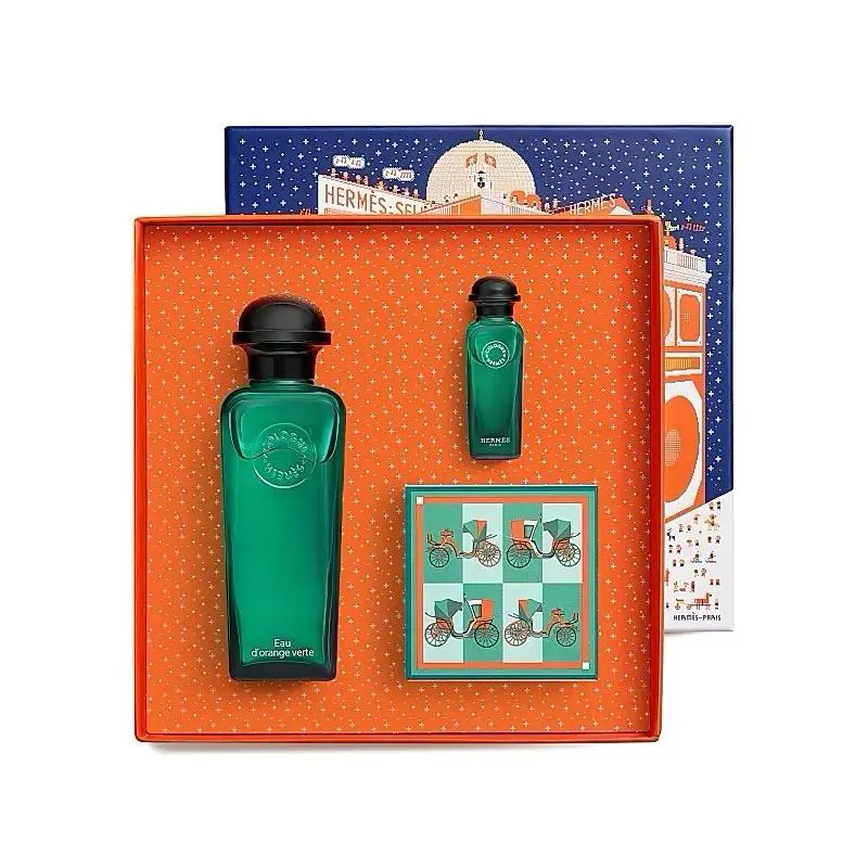 Hermes Eau D`orange Verte Eau de Mens Cologne Fragrance Gift Set
