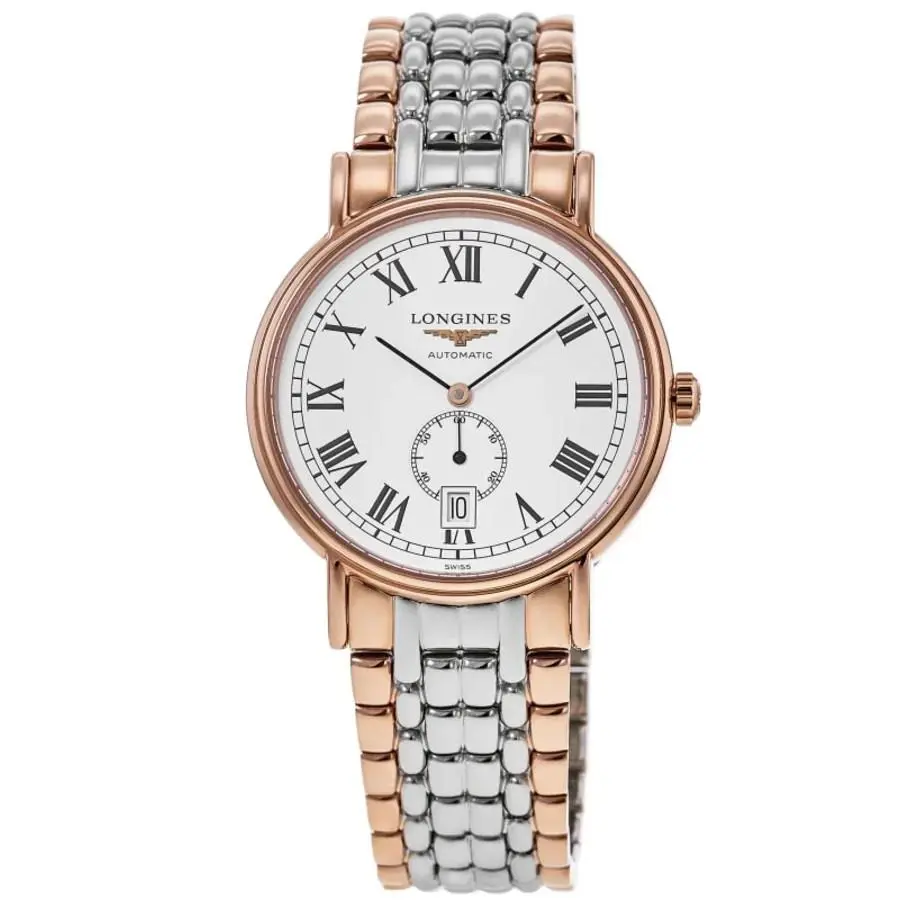 Longines Presence Automatic White Dial Two-tone Men`s Watch L4.805.1.11.7