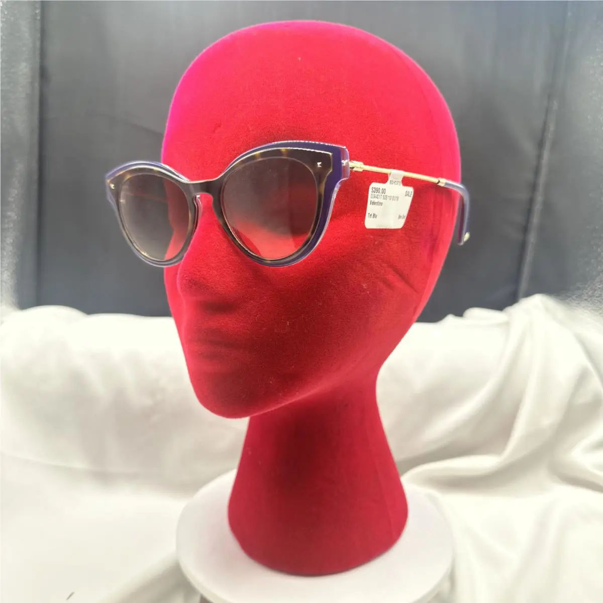 Nwob Valentino Cat Eye Blue/tortoise Shell Frame Sunglasses. See Pics. NO Case