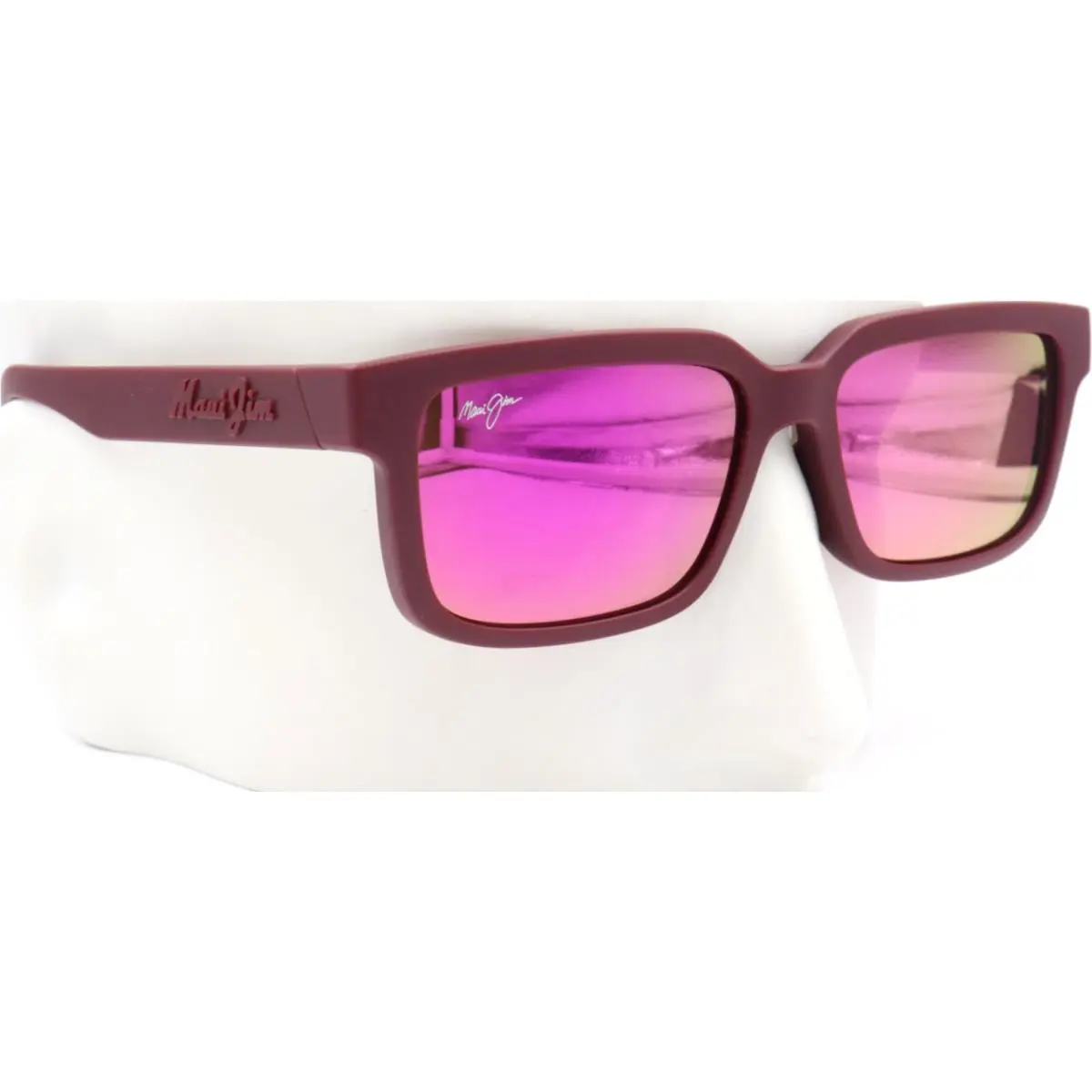 Maui Jim Hiapo Asian Fit Sunrise Burgundy Sunglasses P655-04 / MJ0655SA-003