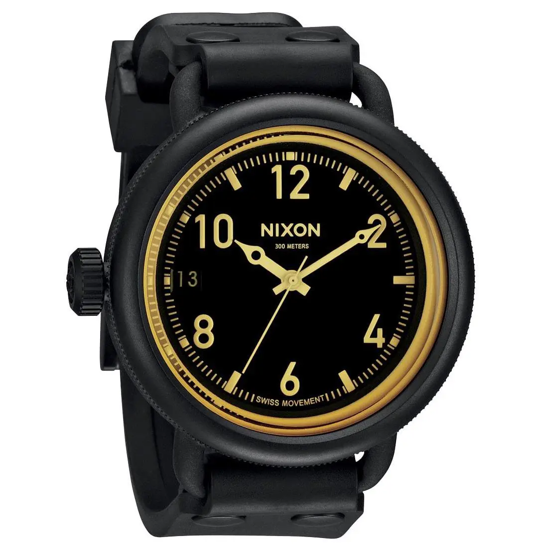 Nixon October Watch - Matte Black / Orange Tint