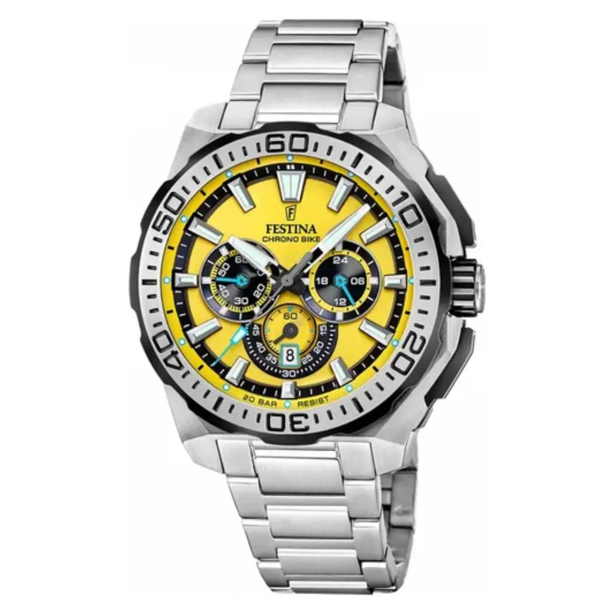 Watch  F20724/4 Chrono Bike Man 46mm Stainless Steel by Festina