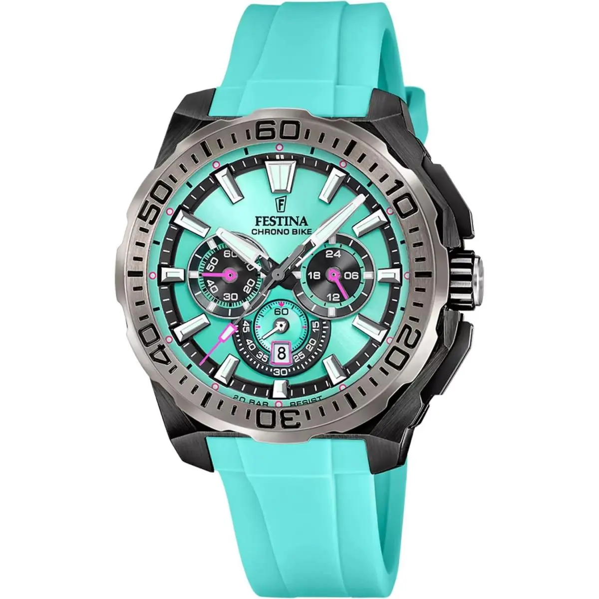 Watch Festina F20726/2 Chrono Bike Man 45mm Stainless Steel