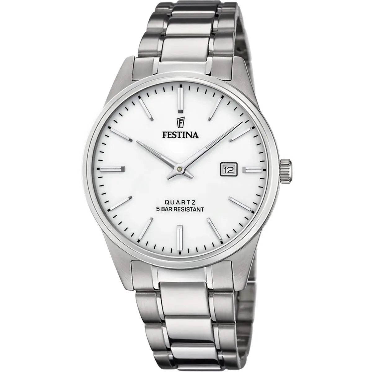 Acero Clasico Silver / Stainless Steel | Silver Dial Acero Clasico Silver / Stainless Steel Silver Dial Wristwatch F20511-2 by Festina