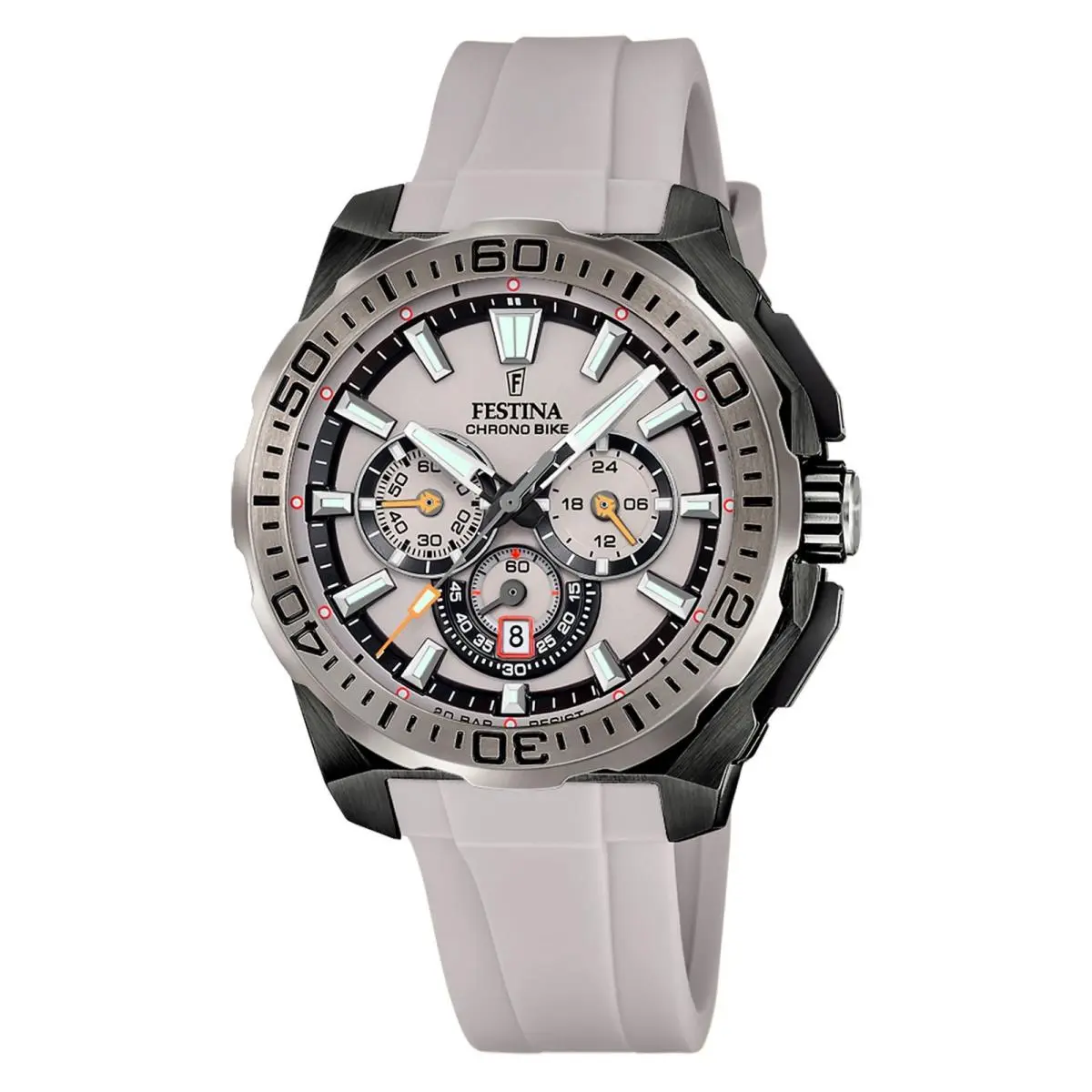 Watch Festina F20726/1 Chrono Bike Man 46mm Stainless Steel