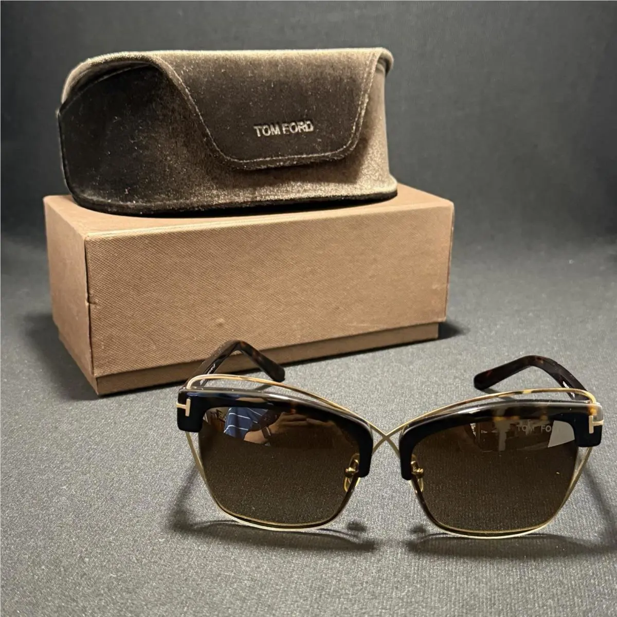 Tom Ford FT0486 Sunglasses 53 F 1856 140 Made In Italy Cat Eyes