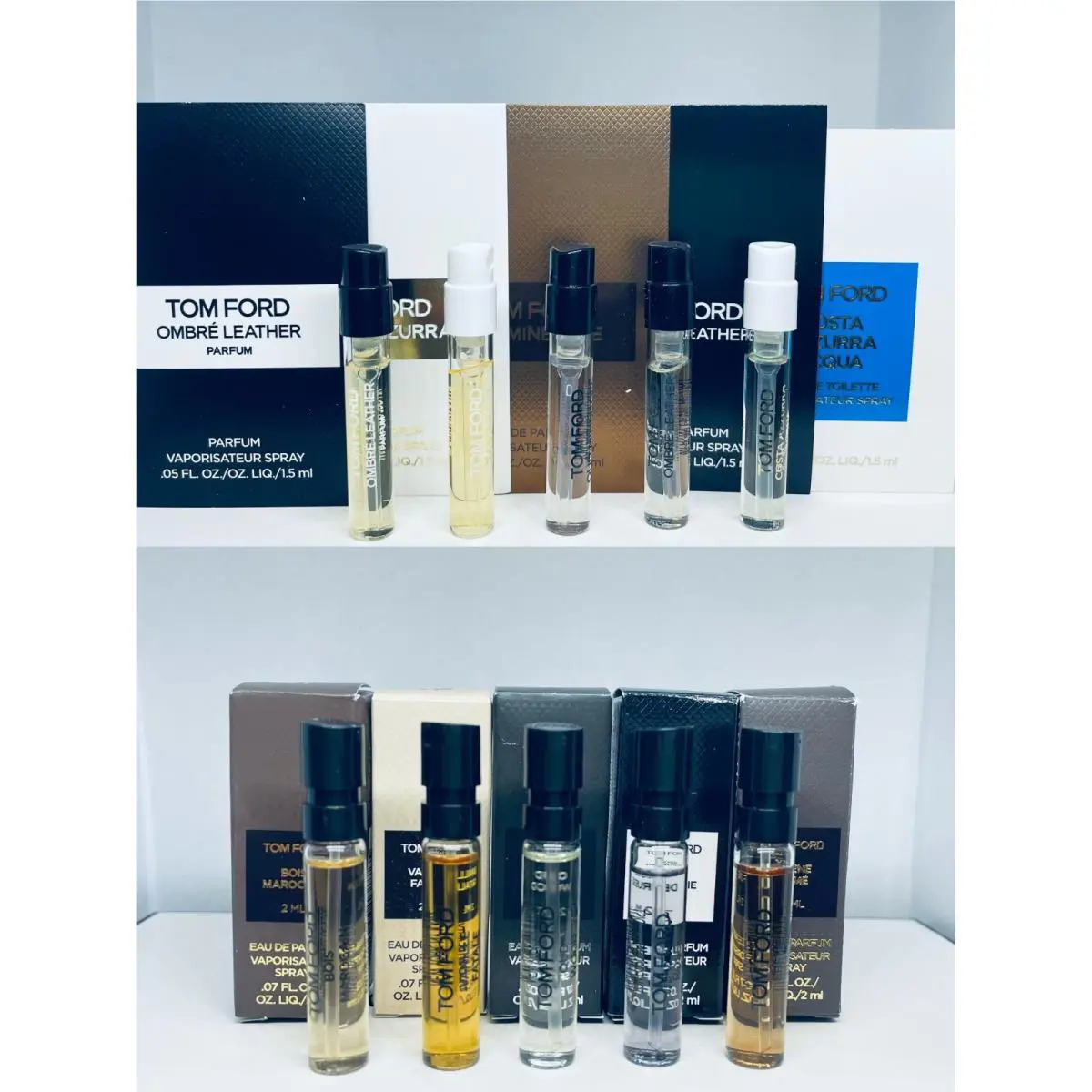Tom Ford Perfume Collection For Men Sample Spray Vials 10pc Set