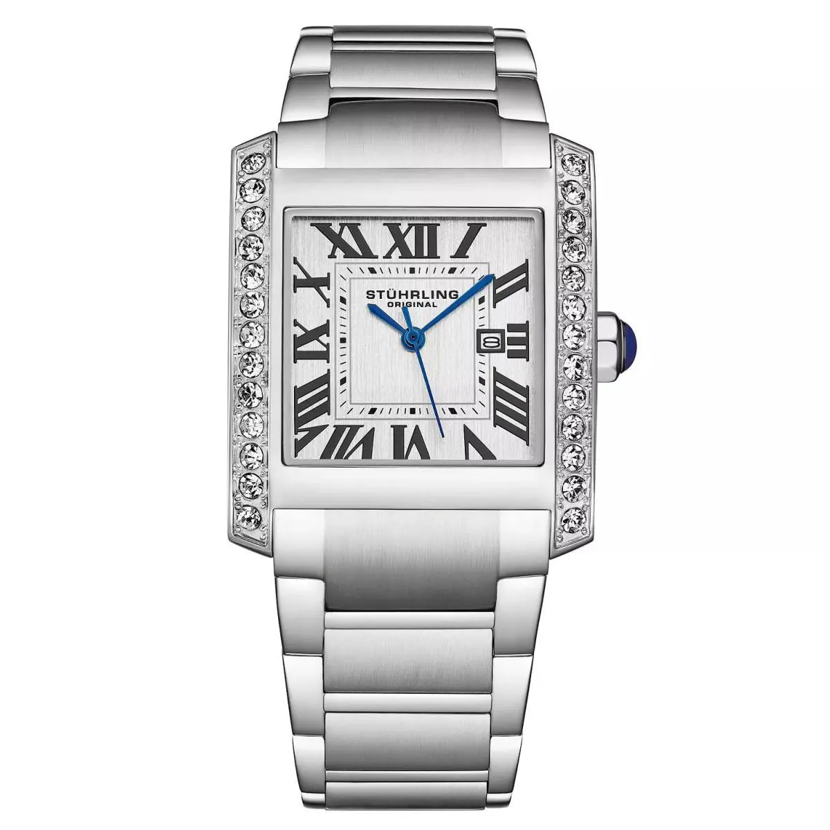 Stuhrling 4088 1 Classic Stainless Steel Date Bracelet Womens Watch
