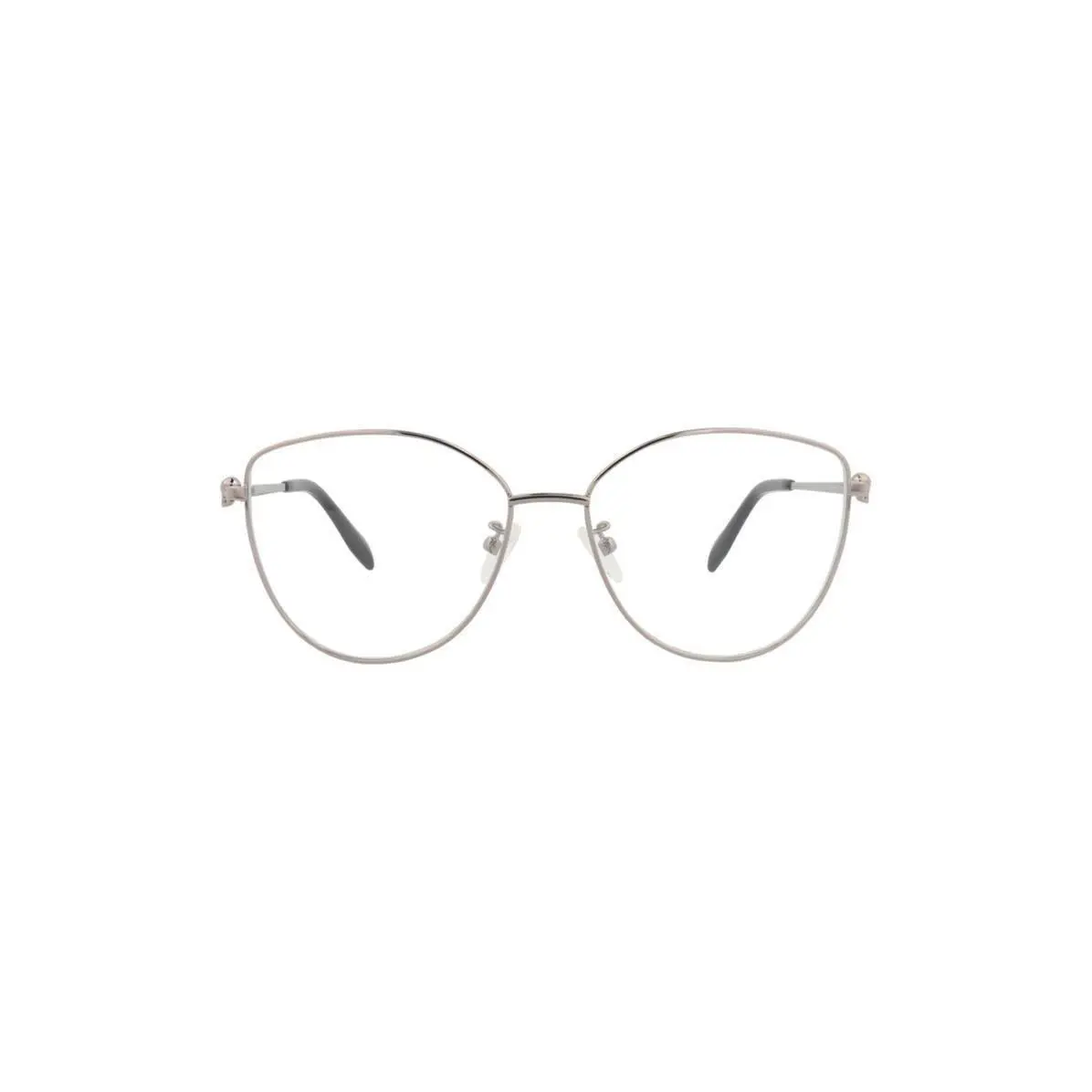 Mcqueen Women 57mm Cat Eye Reading Glasses Ruthenium Transparent - Frame: Multicolor