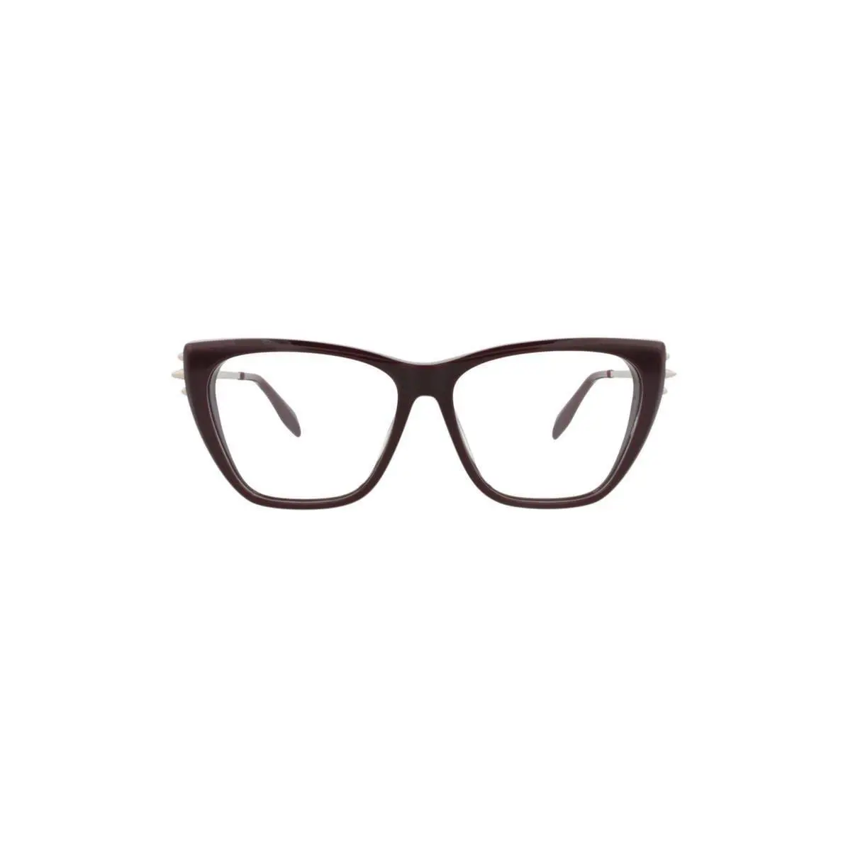 Mcqueen Women 55mm Cat Eye Optical Glasses Violet Silver