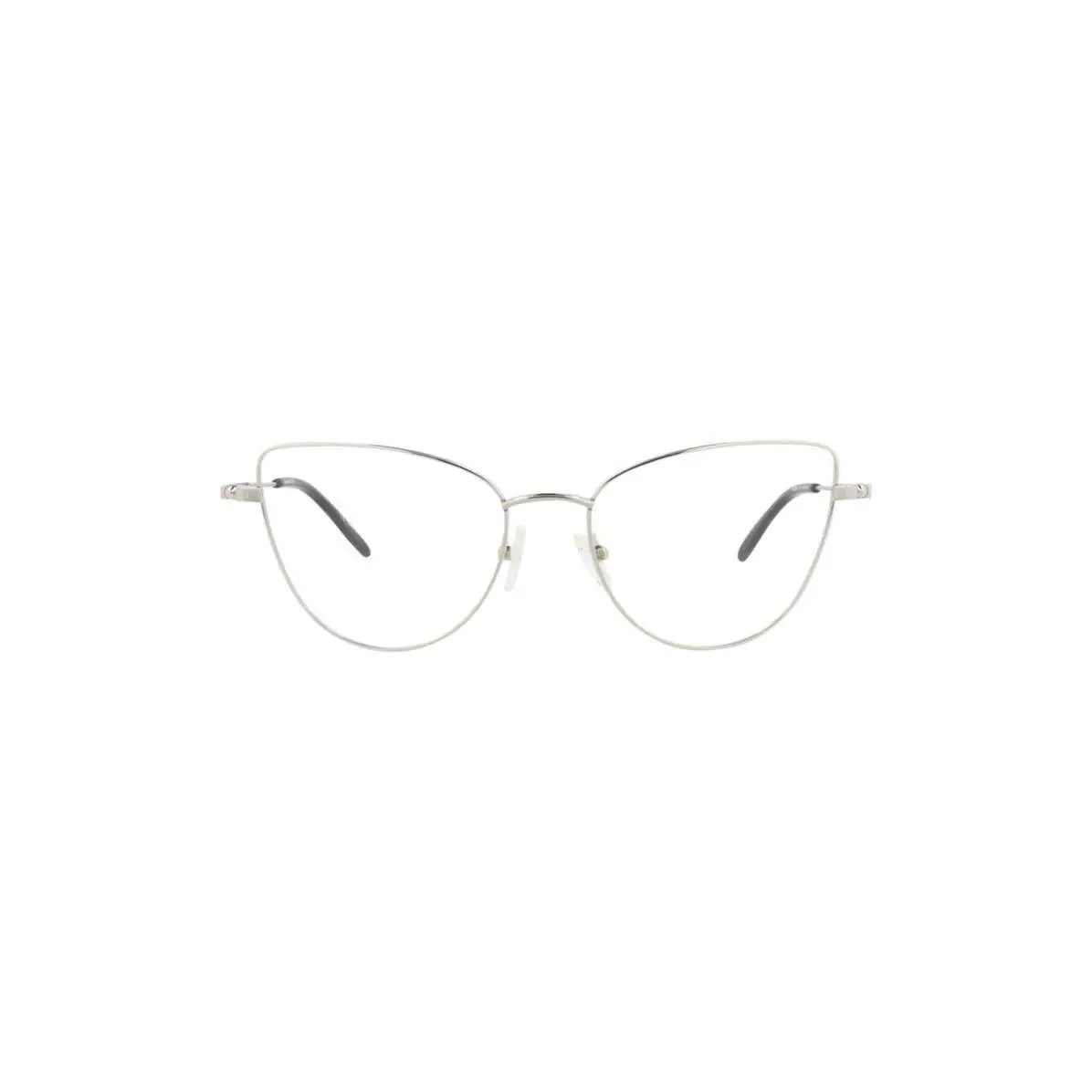Mcqueen Women 55mm Cat Eye Optical Glasses Ruthenium Transparent