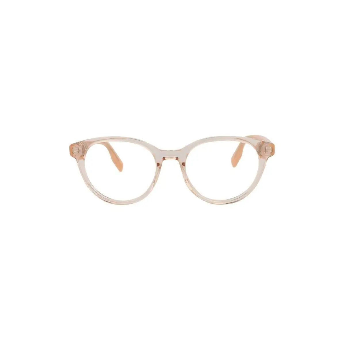 Mcqueen Women 47mm Oval Optical Glasses Beige Pink Transparent