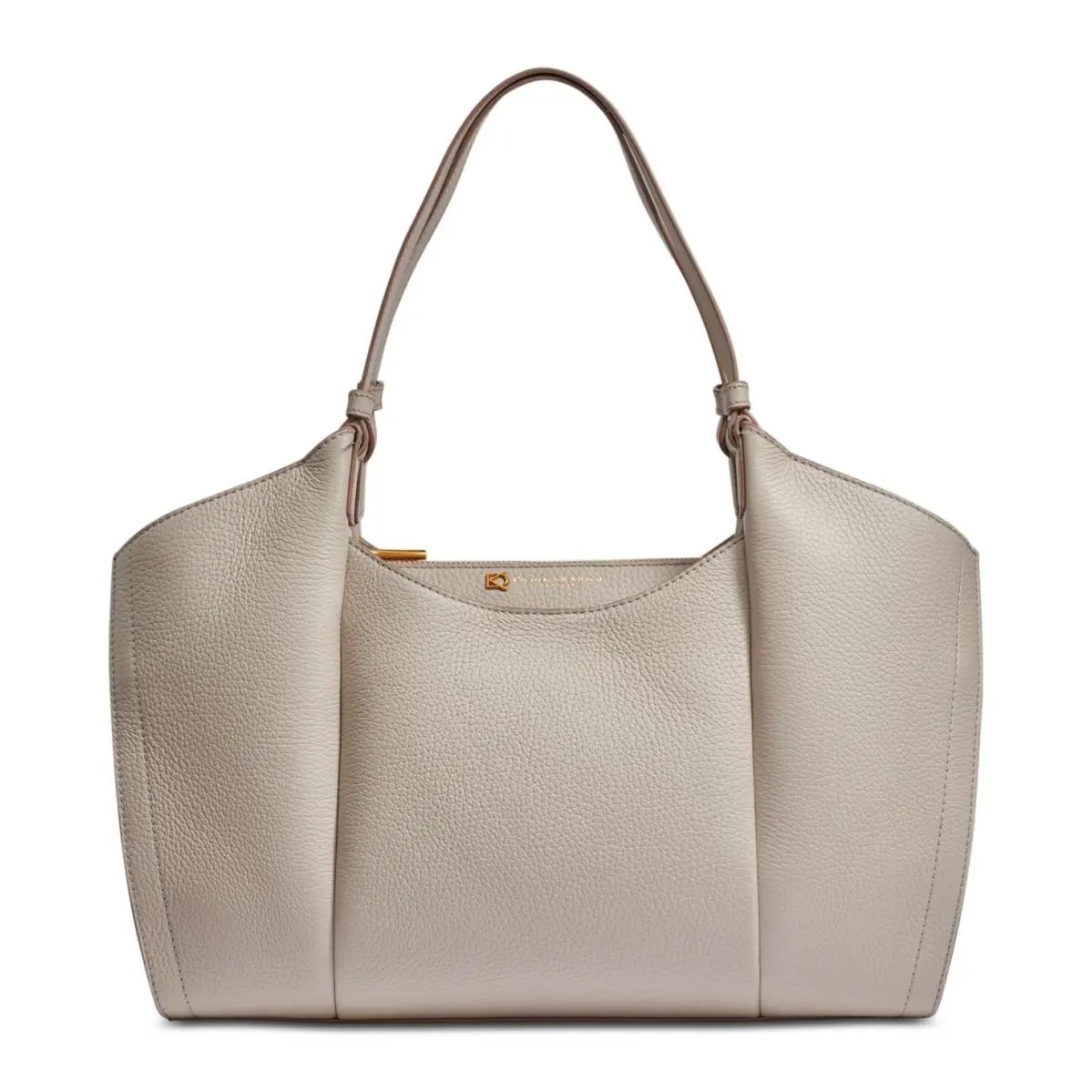 Donna Karan Wainscott Double Handle Shoulder Tote Zinc Gold
