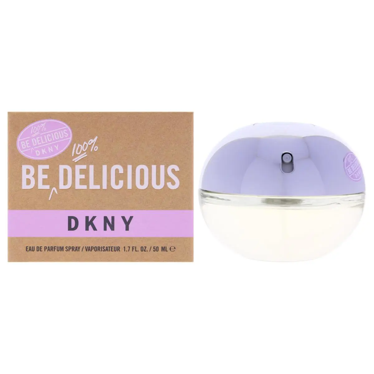 2 Pack Be 100 Percent Delicious by Donna Karan For Women - 1.7 oz Edp Spray