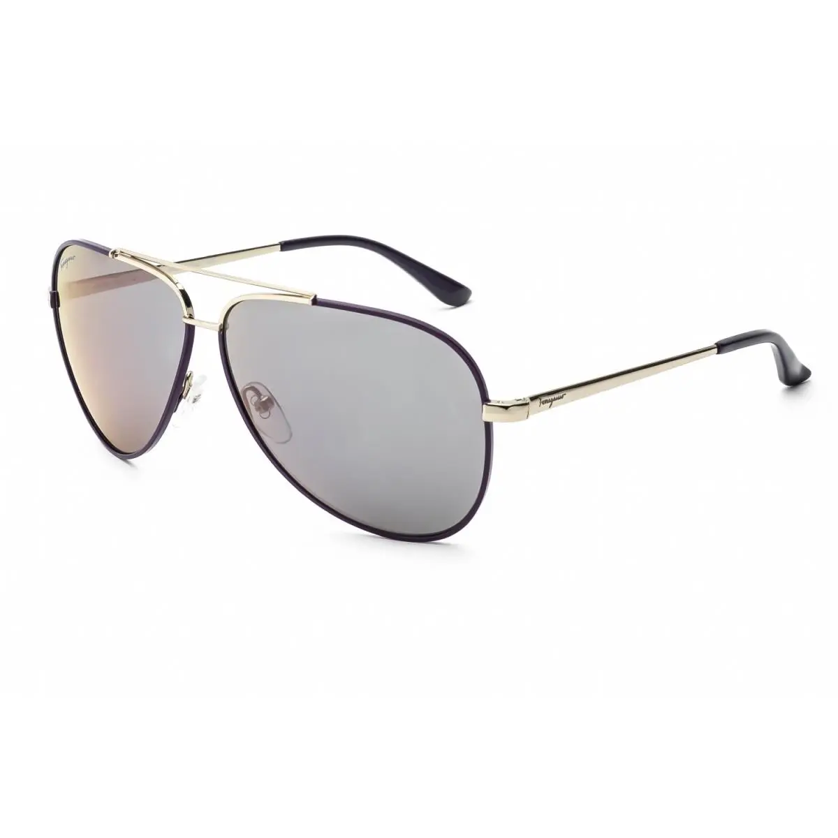 Salvatore Ferragamo SF131S-736-60 Sunglasses Frame Size 60mm 135mm 10mm Gold Me