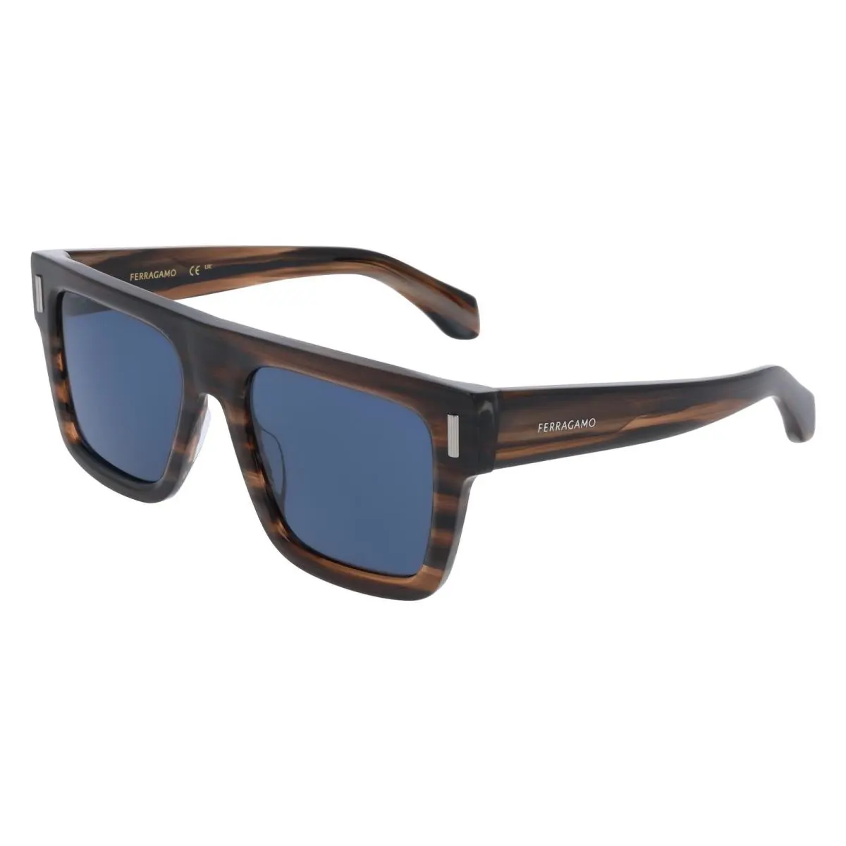 Salvatore Ferragamo SF2063SE Sunglasses 216 Striped Brown