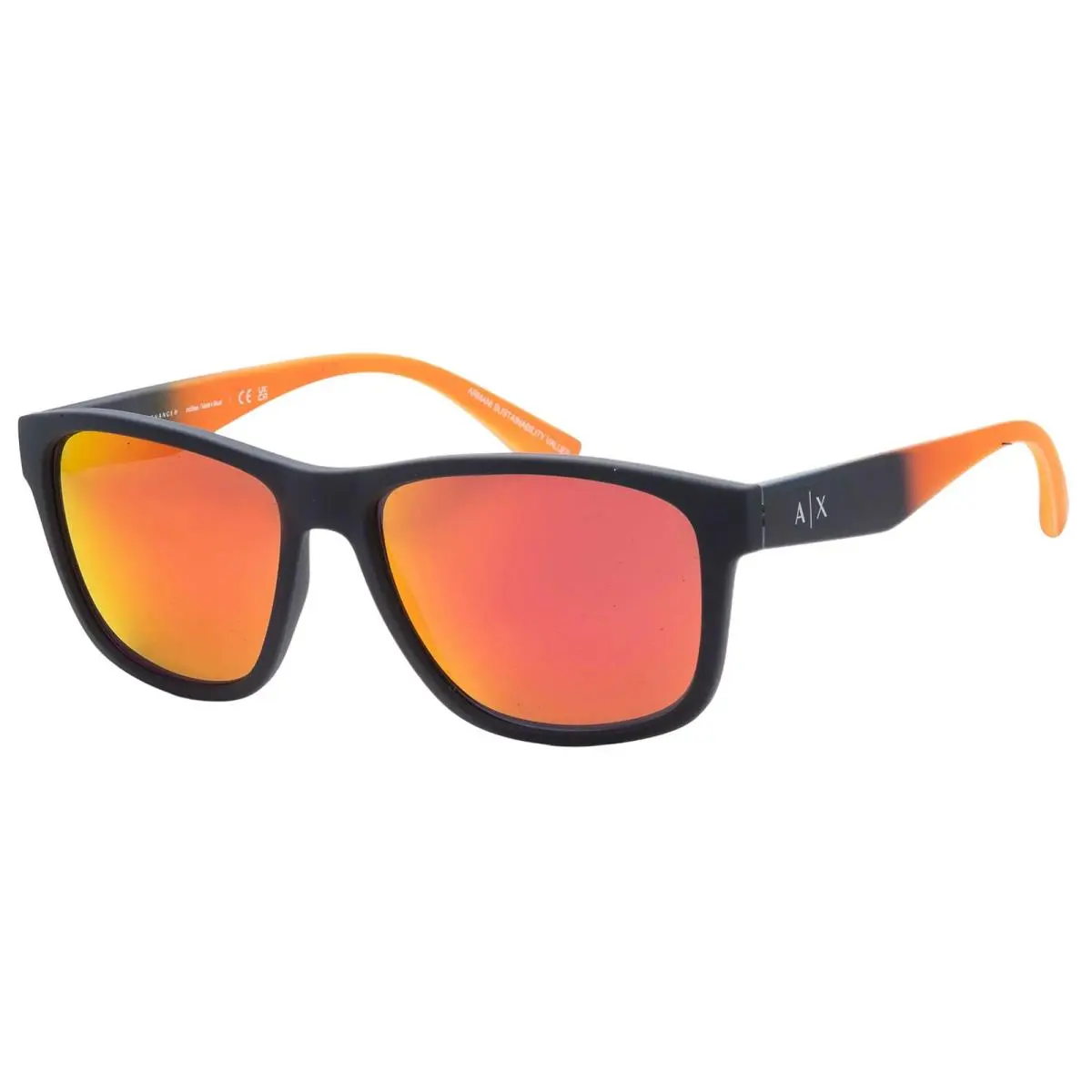 Armani Exchange Men`s Matte Blue Square Sunglasses - AX4135S-81816Q-59 - Brazil