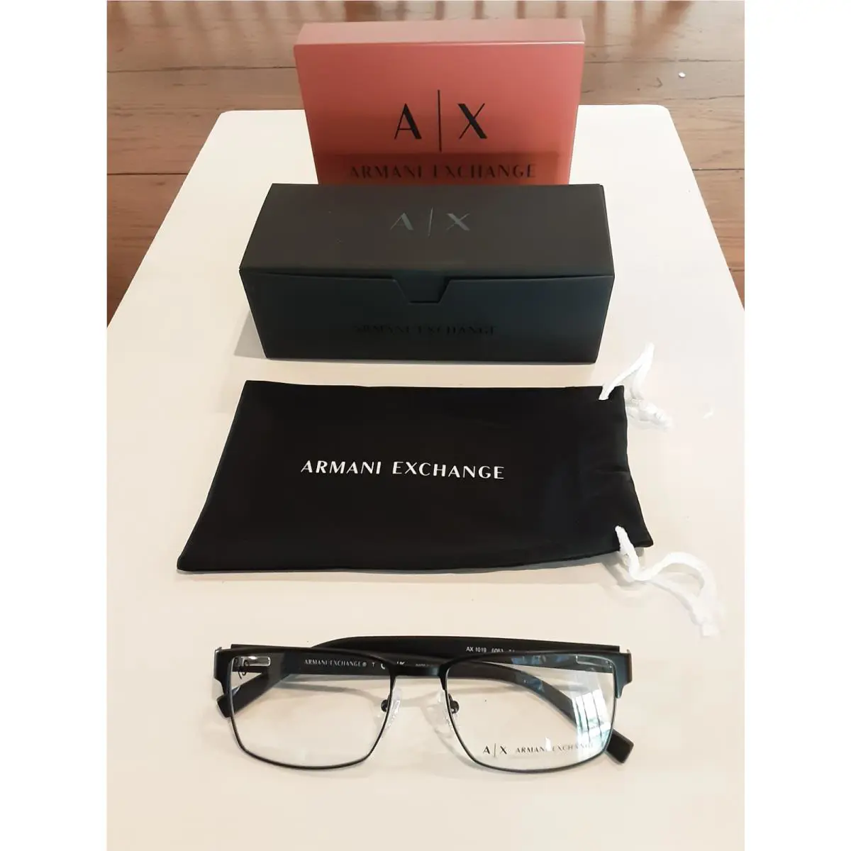 Armani Exchange AX 1019 6064 Eyeglasses Frames Adult Black 54-17-140