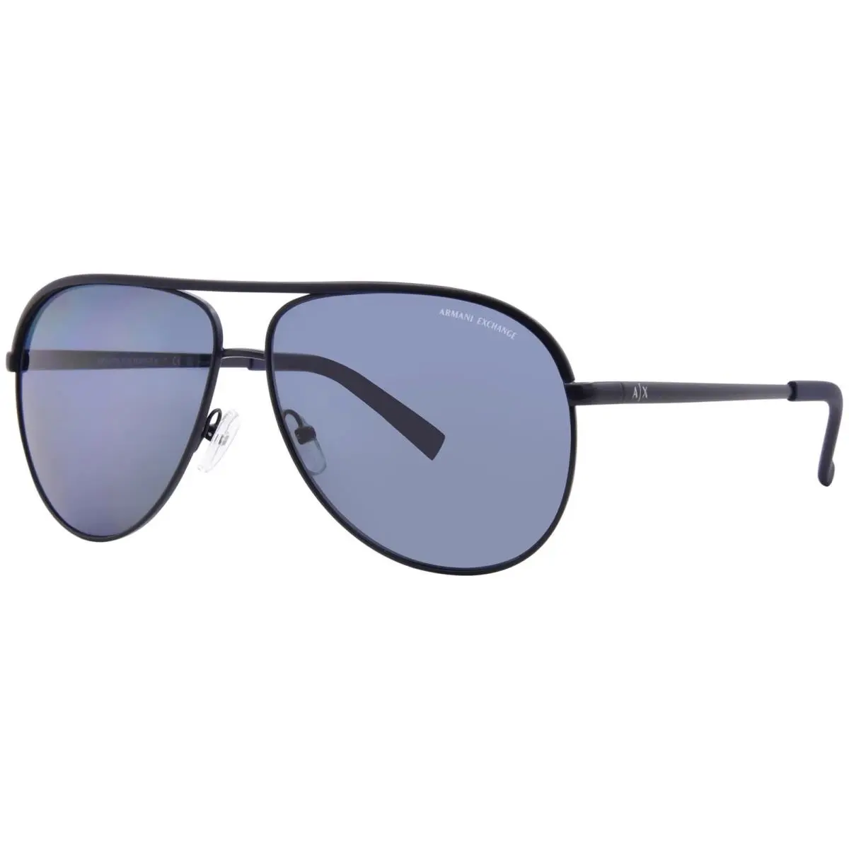Armani Exchange Polarized Men`s Matte Blue Aviator Sunglasses AX2002-60992V-61