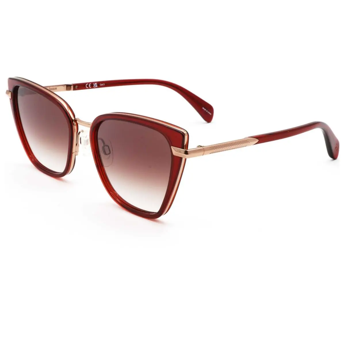 Rag Bone Women`s 56 mm Burgundy Sunglasses RNB1057-G-S-LHF-56