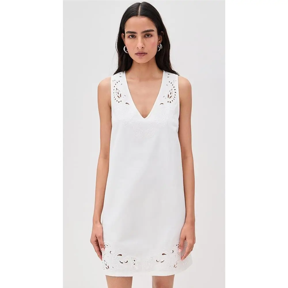 Rag Bone Women`s Featherweight Belle Mini Dress In White Size: Small