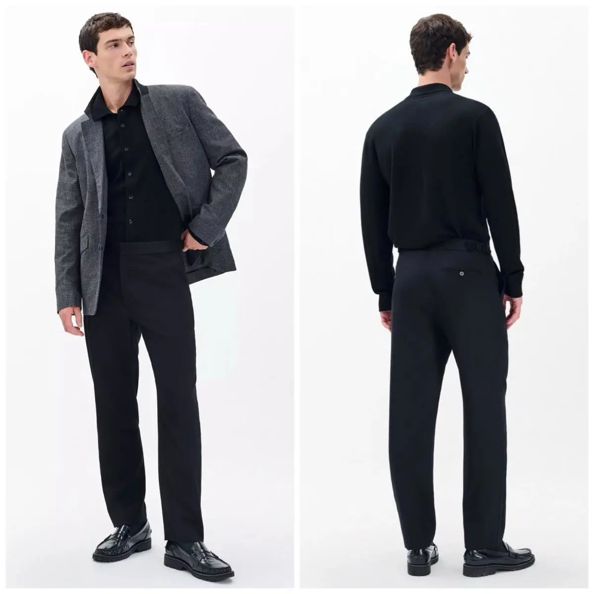 Rag Bone Evan British Wool Tuxedo Trousers Size: 29
