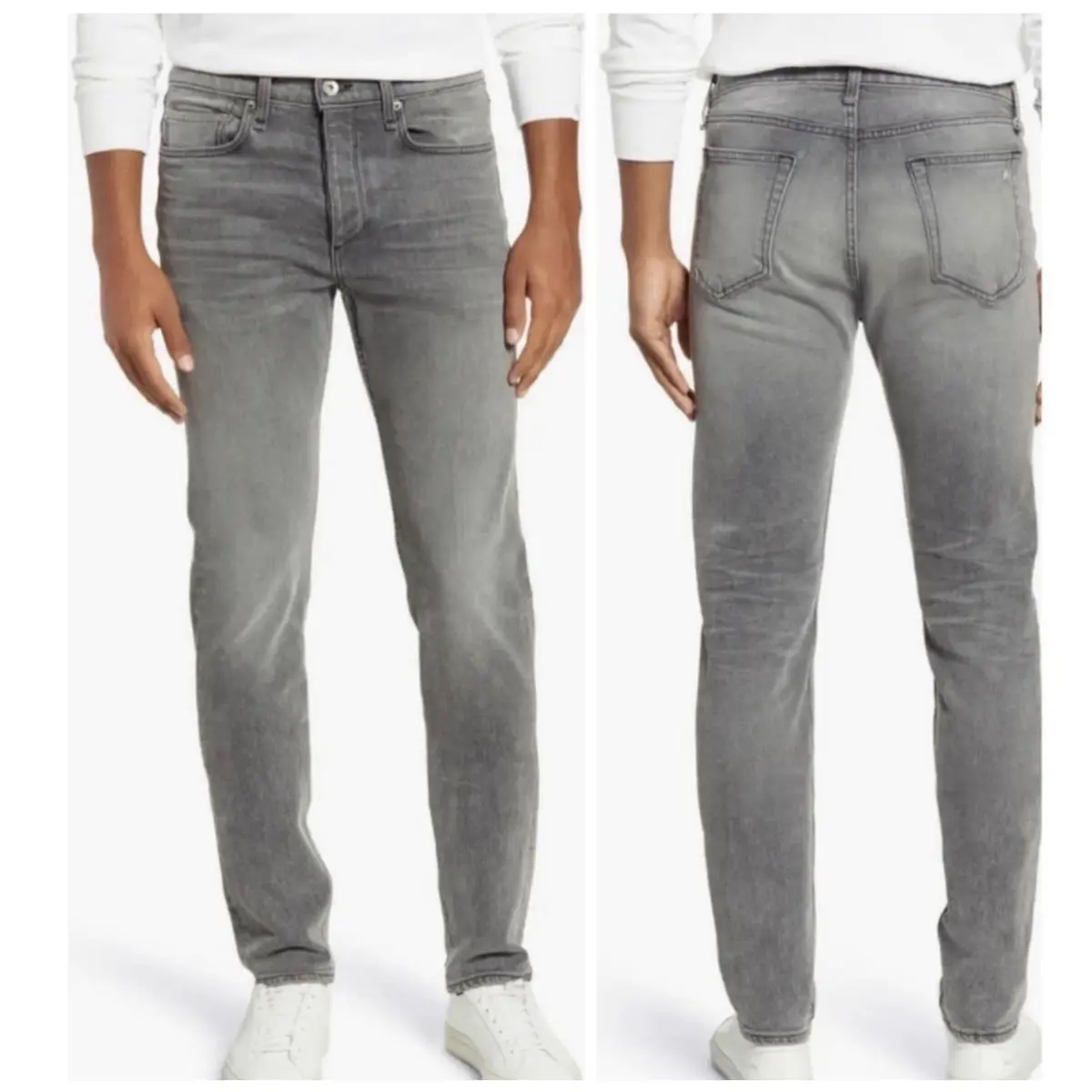 Rag Bone Fit 1 Stretch In Light Grey Size:29