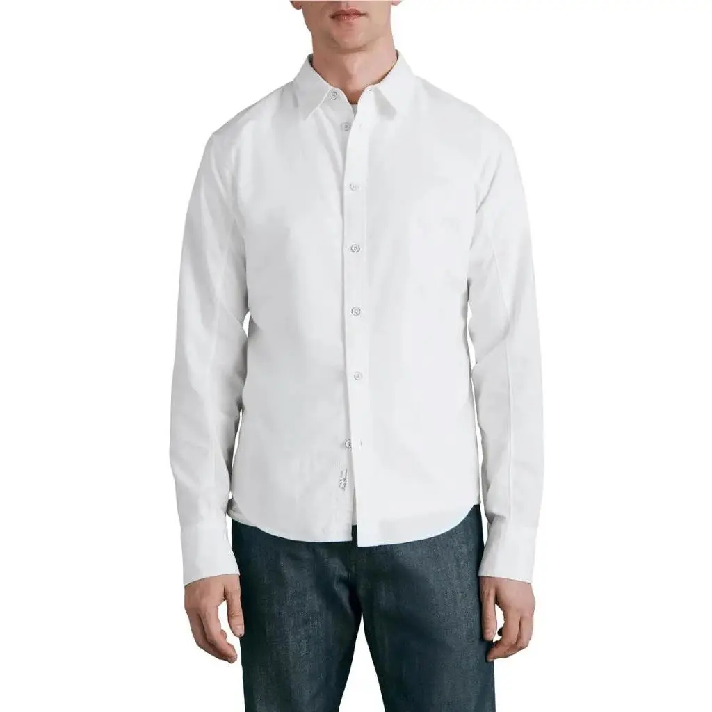 Rag Bone Icons Fit 2 Slim Fit Engineered Button-up Shirt in White SZ M