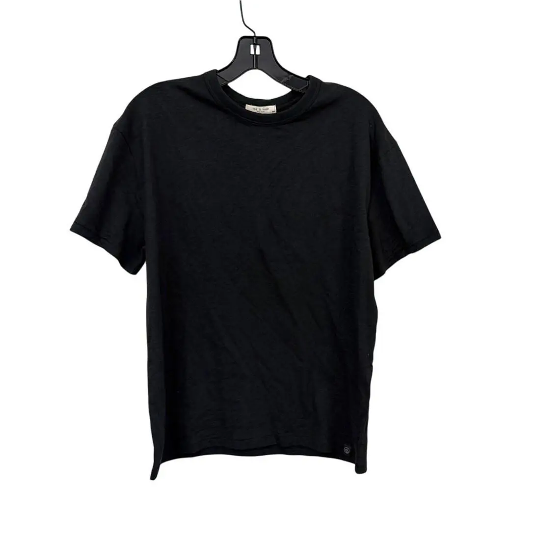 Rag Bone Mini Slub Boyfriend Tee Shirt Black Size Small