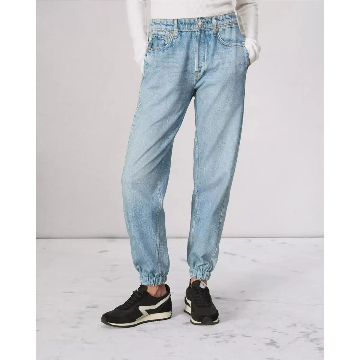 Rag Bone Miramar Jogger Pants Kacy Light Wash Size XS