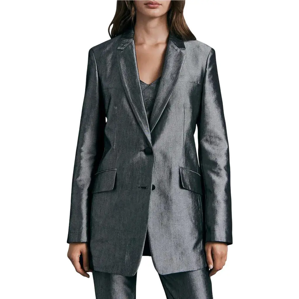 Rag Bone Charles Shine Blazer Size 0 Msrp: