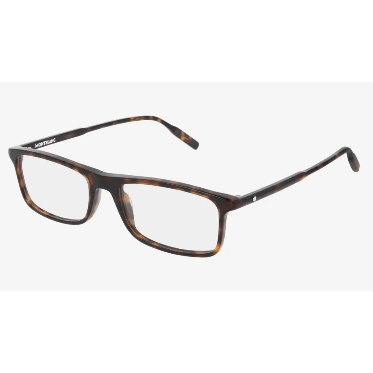 Montblanc Half-eyes Eyeglasses MB0086O 002 54-18 150 Havana Tortoise Frames