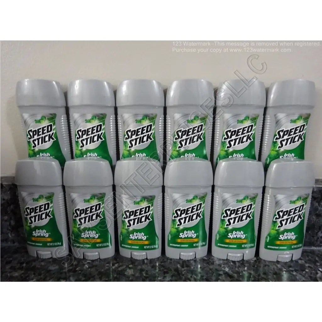 12 Speed Stick Irish Spring Men`s Solid Antiperspirant Deodorant 2.7oz