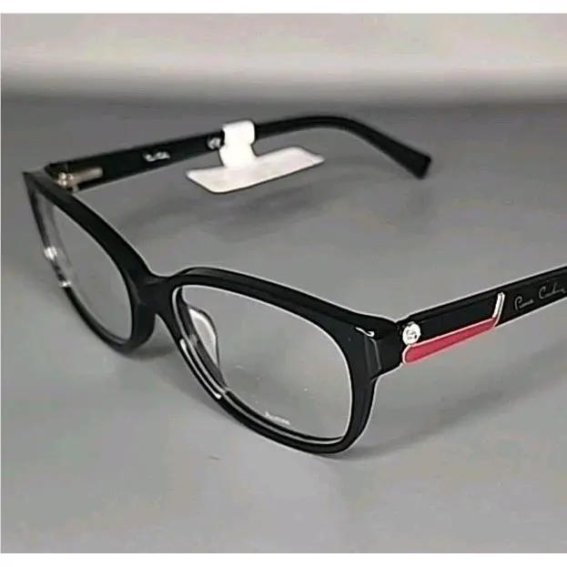Pierre Cardin PC8434 Black / Red Accents Designer Eyeglasses Frame 53/16/140