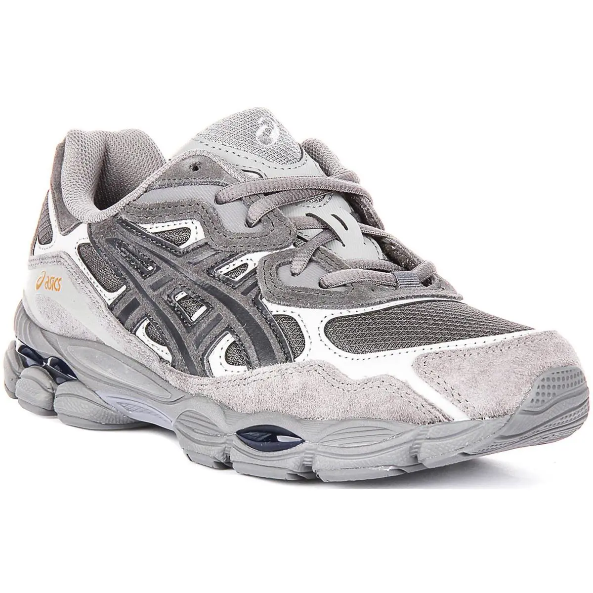 Asics Gel Quantum 360 Lace-up Suede Mesh Womens Sneakers In Grey US 7 - 9 - Dark Grey