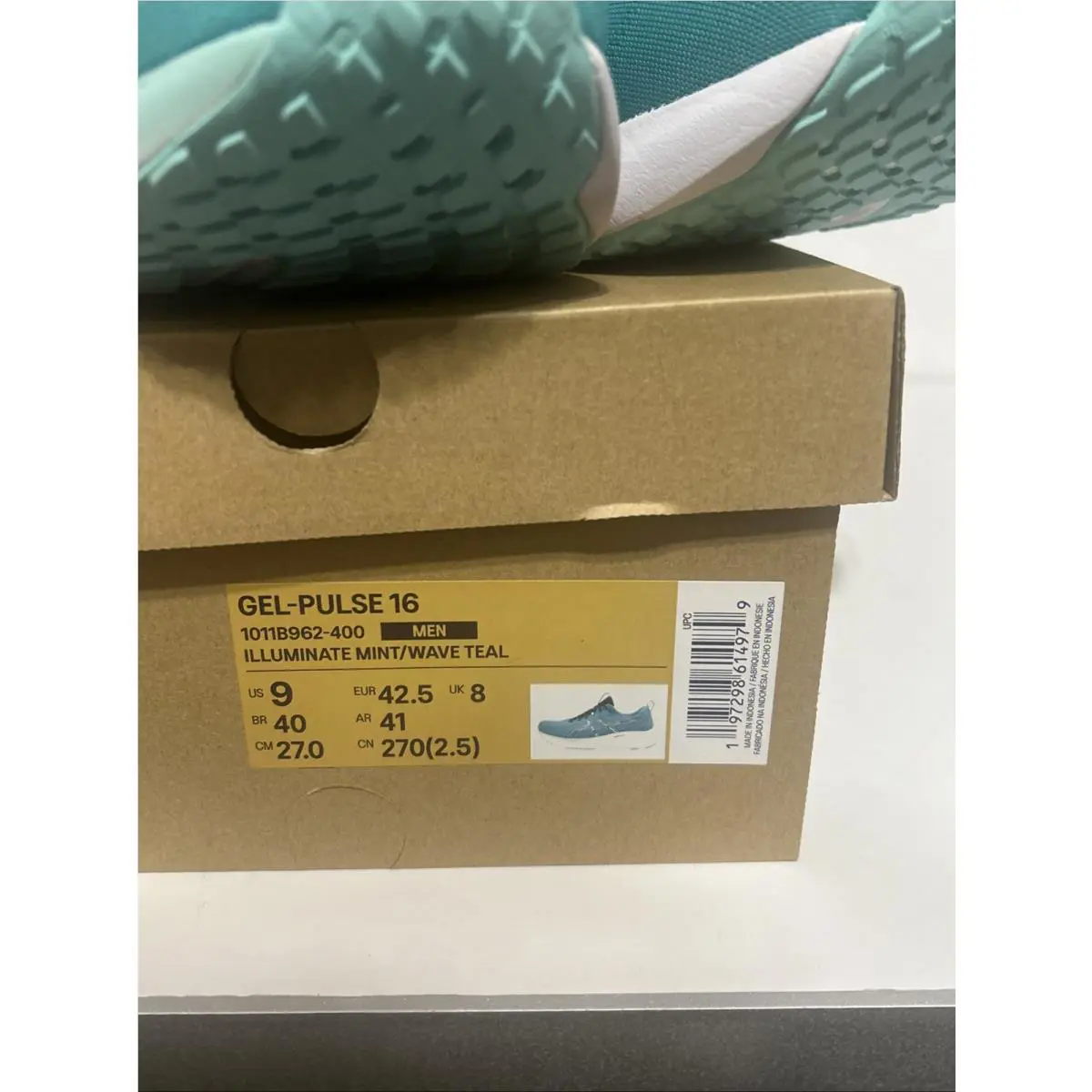 Asics shoes - Gel-Pulse 16 - 1011B962-400 - Mint and Teal 4