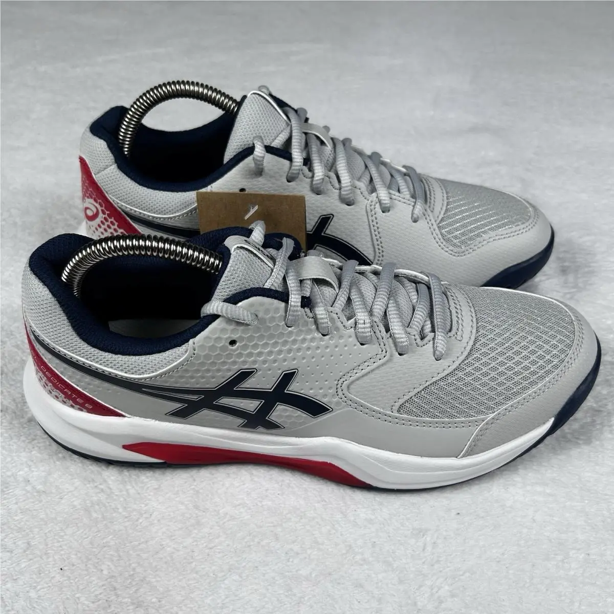 Asics shoes - ASICS Gel Dedicate 8 Pickleball Shoes - 1041A409-020 - Gray (UPC: 0197298445825) 7