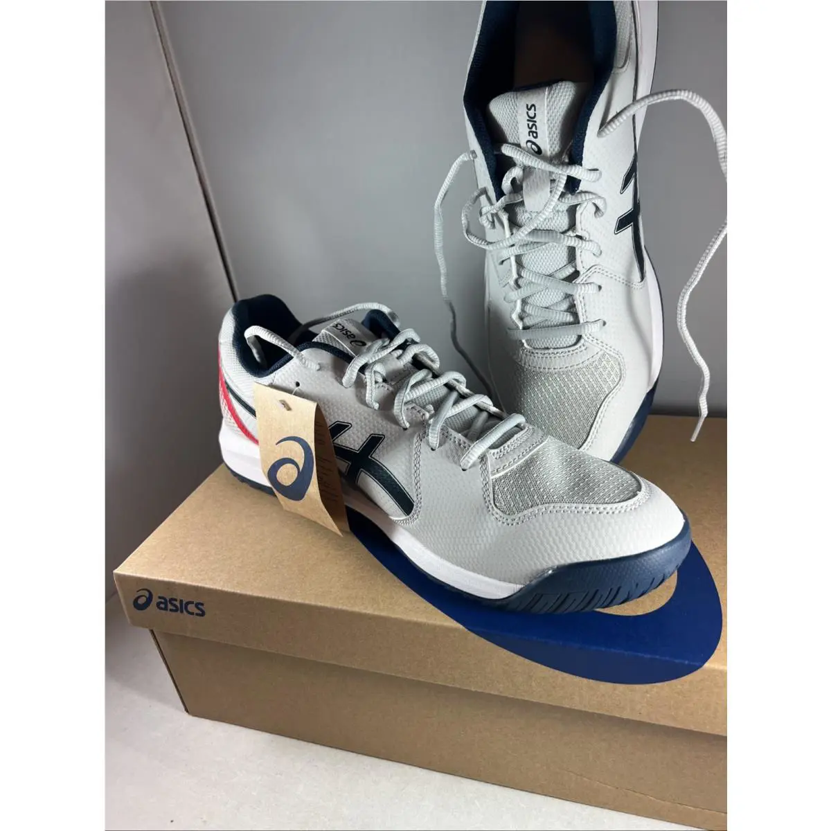 Asics shoes - ASICS Gel Dedicate 8 Pickleball Shoes - 1041A409-020 - Gray 0