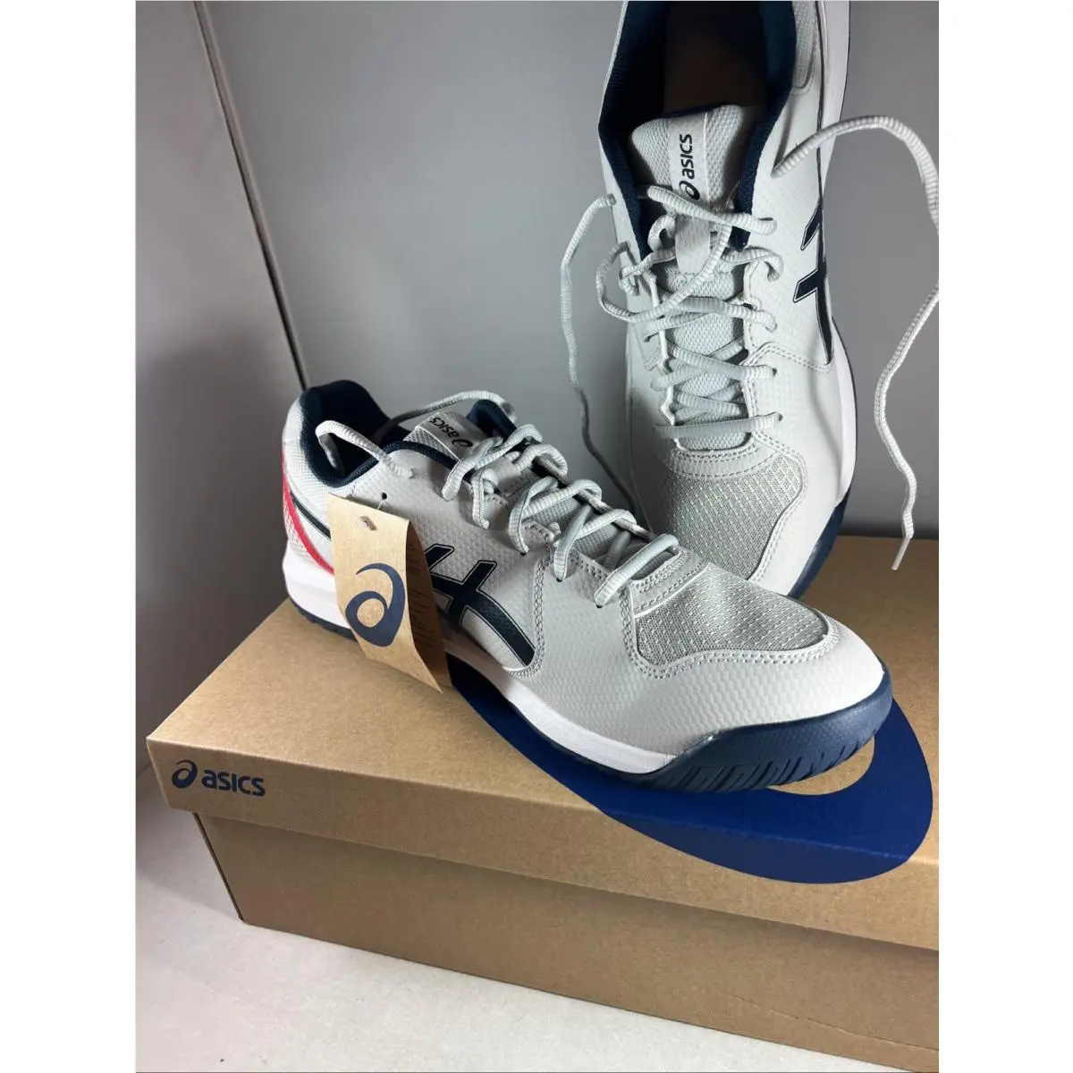 Asics shoes - Asics Gel Dedicate 8 Pickleball Tennis Shoes Concrete Night Sky - 1041A409-020 - Gray, Manufacturer: Concrete/Night Sky 0