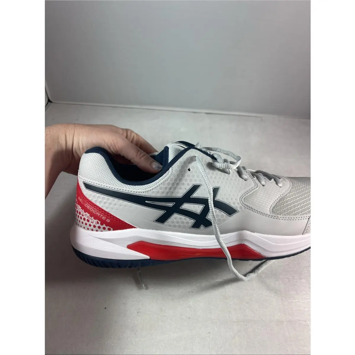 Asics shoes - Asics Gel Dedicate 8 Pickleball Tennis Shoes Concrete Night Sky - 1041A409-020 - Gray, Manufacturer: Concrete/Night Sky 3