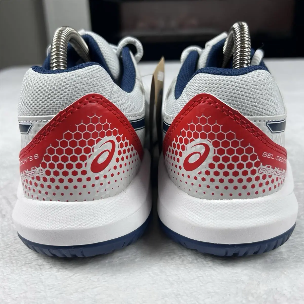Asics shoes - ASICS Gel Dedicate 8 Pickleball Shoes - 1041A409-020 - Gray (UPC: 0197298445825) 10