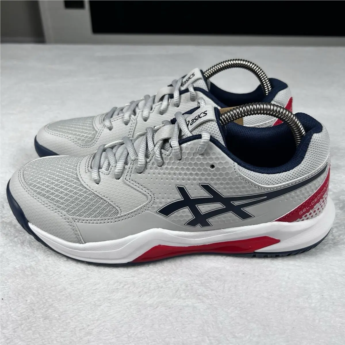 Asics shoes - ASICS Gel Dedicate 8 Pickleball Shoes - 1041A409-020 - Gray (UPC: 0197298445825) 1