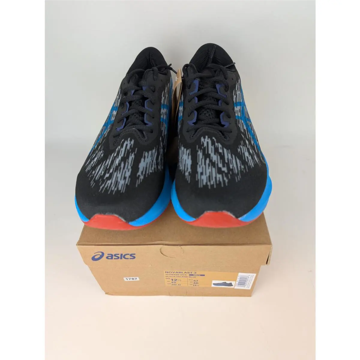 Asics shoes - ASICS Novablast - Novablast - 1011B458-004 - Black/Island Blue (UPC: 196074589166) 0